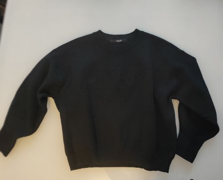 GUESS Pullover S mit grossem Logo warm, schwarz 1xgetragen