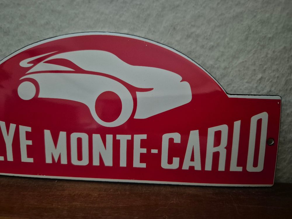 PLAQUE RALLYE Monte Carlo 1990 Pilote Plate Placca Targa EUR 169,00