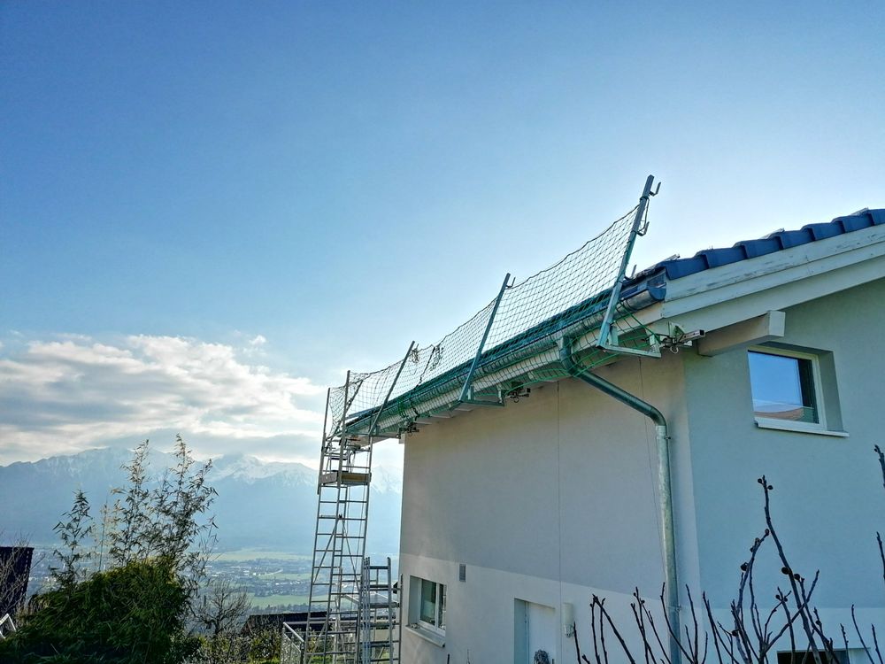 Bewährter Dachfang mit Netz (10m Breite)