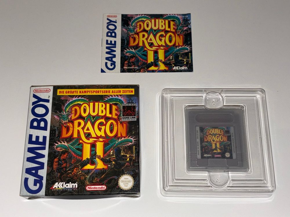 Double dragon 1 et 2 avec une notice pour game boy - Jeux vidéo