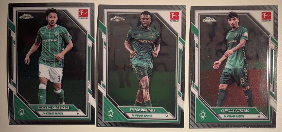 Topps Carte collezionabili: Werder Bremen Topps Chrome Bundesliga – Nuovo (secondo la descrizione) da Meilen venduto da rr0