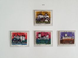 1976 Pro Patria Satz Ersttag Vollstempel mit Gummi