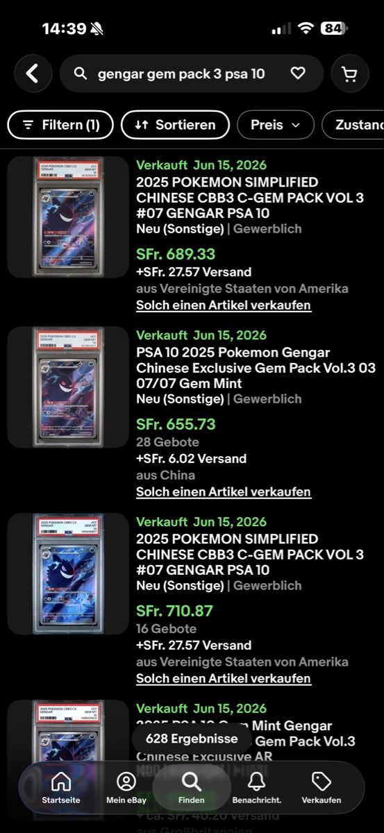Pokémon Carte collezionabili: gengar gem pack 3 psa 10 – Usato da Kreuzlingen venduto da MeatyVale 1