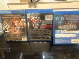 Lot de 3 Blu-ray Iron Man - Super héros Marvel Comics.