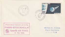 Erstflug Air France Caravelle Paris - Stockholm 1966