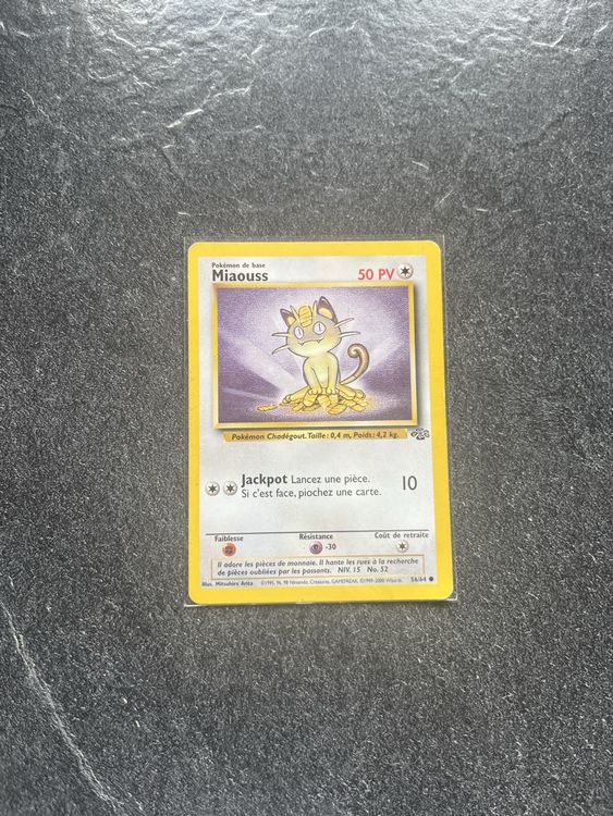 Carte Pokémon Miaouss/Meowth Game Boy Holo #10 - Promo Wizards Black Star - Near Mint