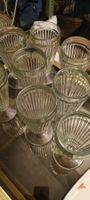 8 Vintage schwere Soda-Brunnen Eis Malz Gläser