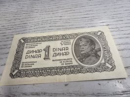 1 Dinar Jugoslawien 1944 guter Zustand