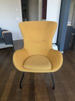 Home24 Sessel Levan - Webstoff - Gold