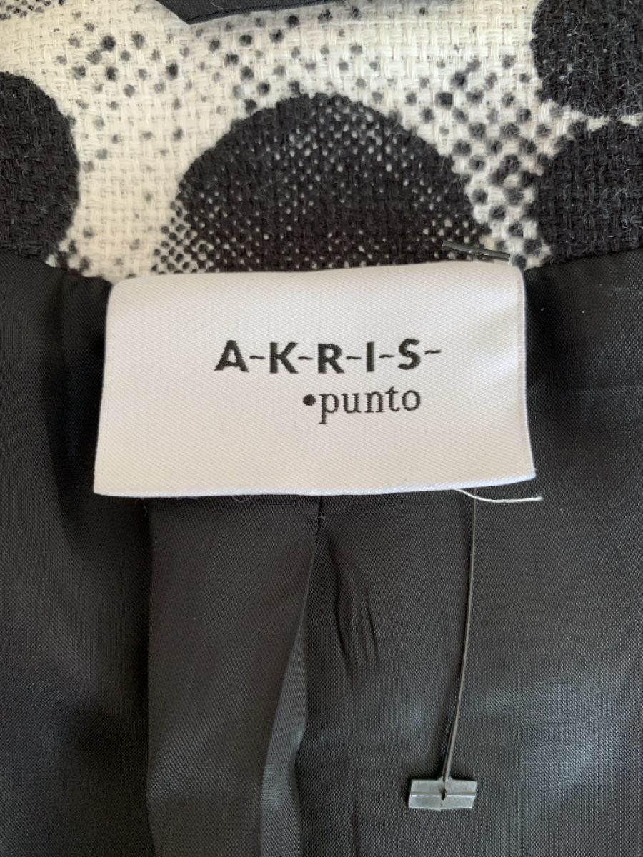 Akris Giacche: AKRIS: Lässiger schwarz/weiss gemusterter Blazer, 36 – Usato da Luzern venduto da paulablue 6