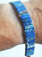 Armband E-09 – Lazurith Kaisersteine verstellbar