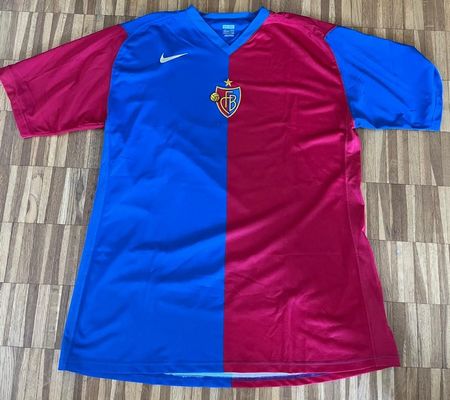 FC Basel Match Trikot, rot-blau, Grösse XXL