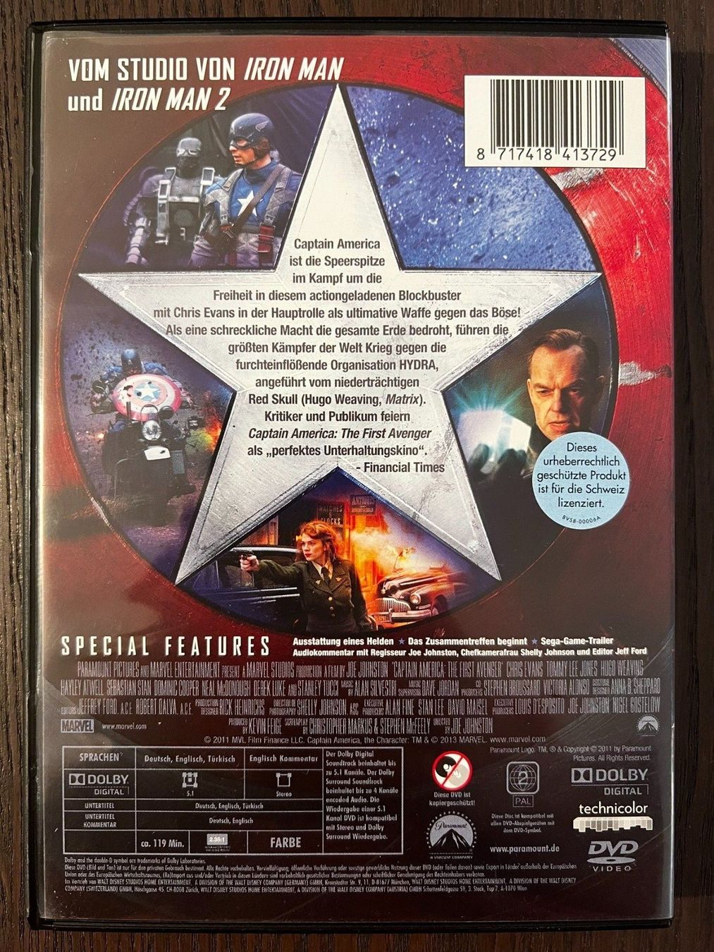 Alle DVDs: Captain America - The First Avenger – Gebraucht aus Zürich von FilmFreunde 1