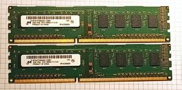 4GB Kit (2x 2GB) Micron - PC3-12800U Desktop Arbeitsspeicher