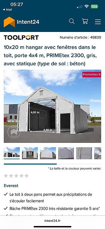 Unterstände: Hangar – Gebraucht aus Mont-sur-Rolle von mar_6vbx