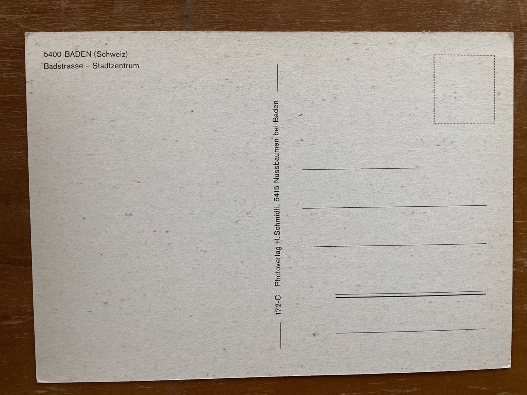 Cartes postales: AK Baden. Badstrasse – D'occasion à Zürich par tol_b7c7 1