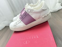Valentino Garavani - sneakers blanc et rose