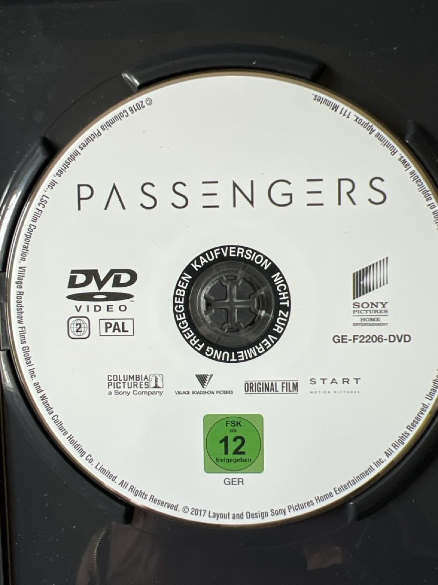 Alle DVDs: Passengers Jennifer Lawrence Chris Pratt  – Gebraucht aus Luzern von nochnichtaltpapier 2