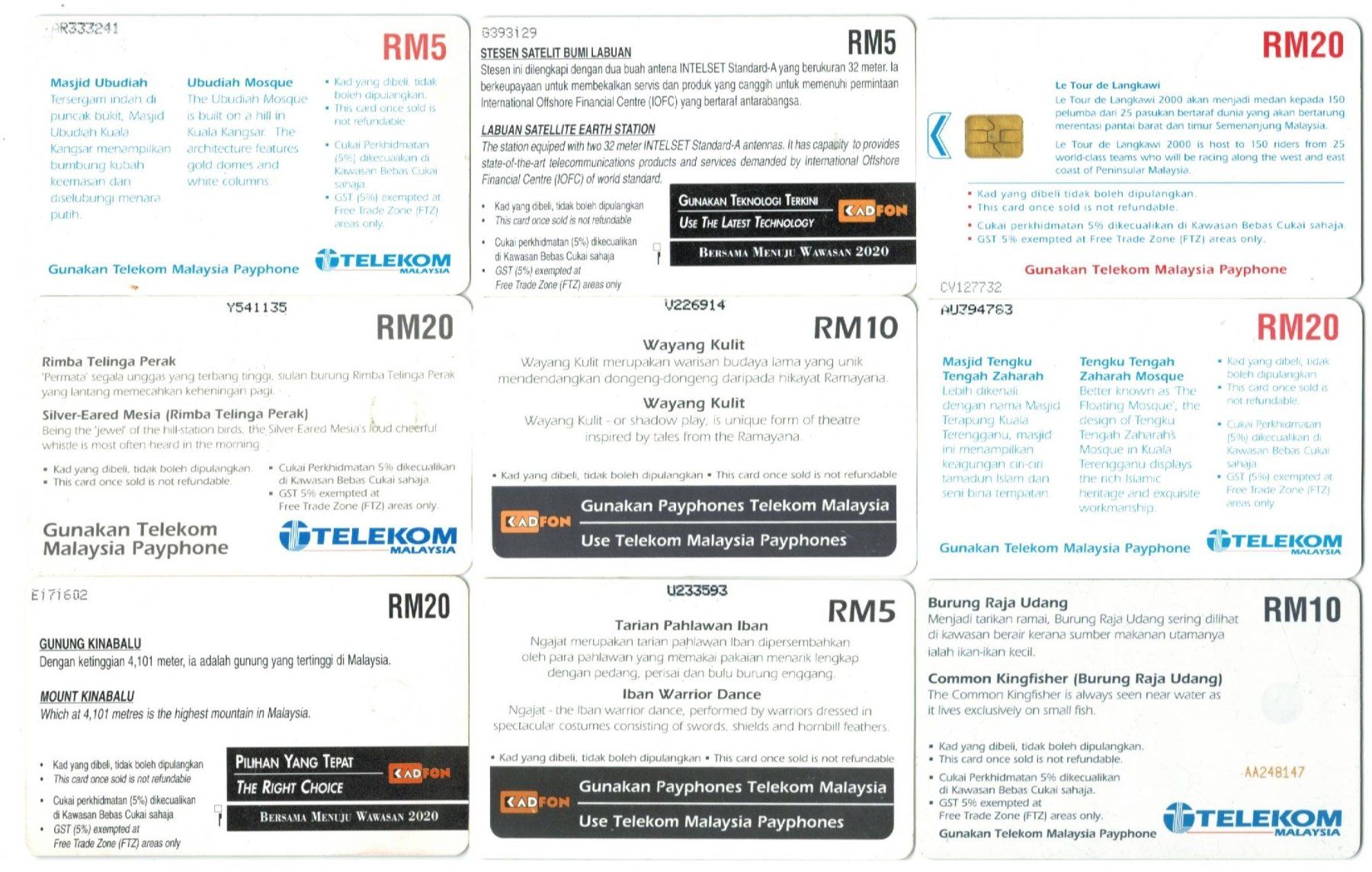 Telefon- & Taxkarten: 9 Telefonkarten Malaysia – Gebraucht aus Zürich von tol_b7c7 1