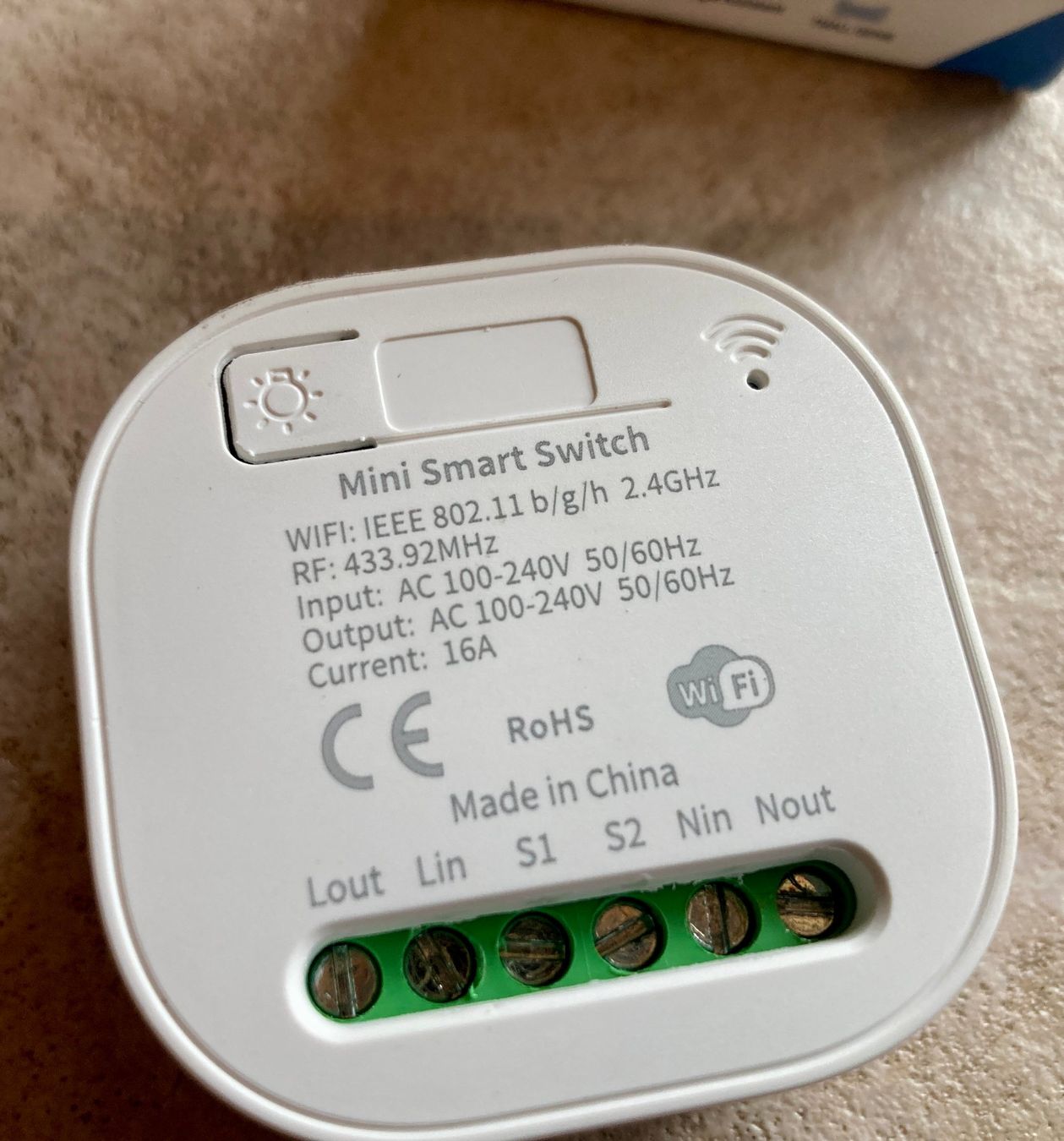 Schalter: Relay WiFi Smart Switch Homekit Alexa Google, 16A, Wifi – Gebraucht aus Saas-Grund von GarageSaleToday 1