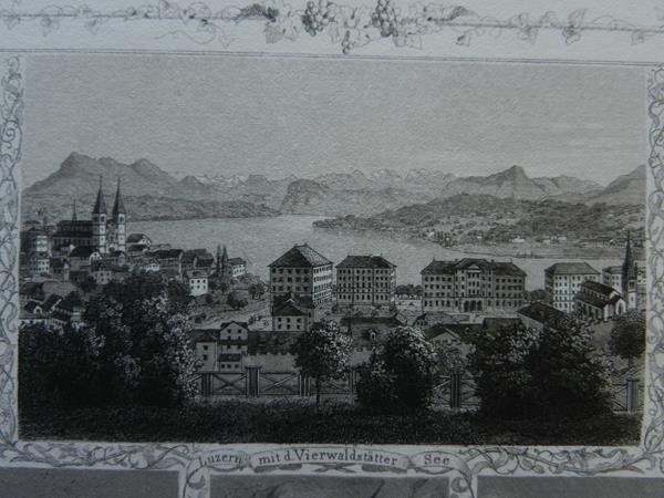 Incisioni: Luzern Souvenirblatt von Ringger – Usato da Risch venduto da Rischli15 1