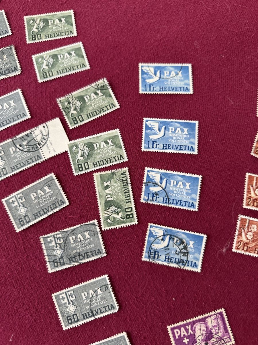 Alle Briefmarken: Pösteli Pax Marken  – Gebraucht aus Murgenthal von Tina_4055 2
