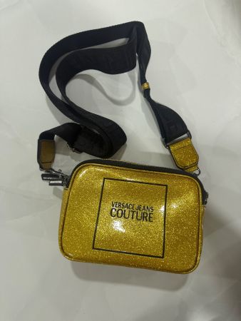 Goldene Glitter Tasche COUTURE Sommer Party Crossbody Bag