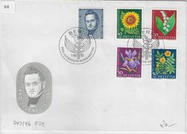 PJ FDC 1961 J188-J192 ohne Adresse