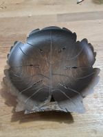 blatt schale aus holz geschnitzt neu