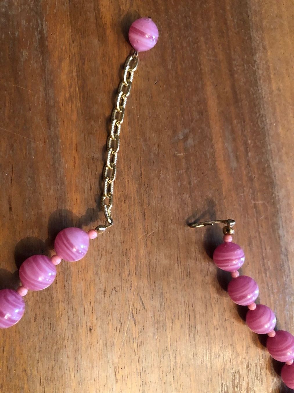 Catenine: GABLONZER GLASBLÜTEN Collier.Rosa farben – Nuovo (secondo la descrizione) da Wald ZH venduto da mlnt 4