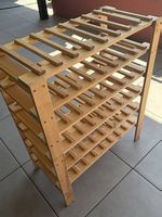 Grosses Weinregal aus Holz  80 × 40 × 85 cm
