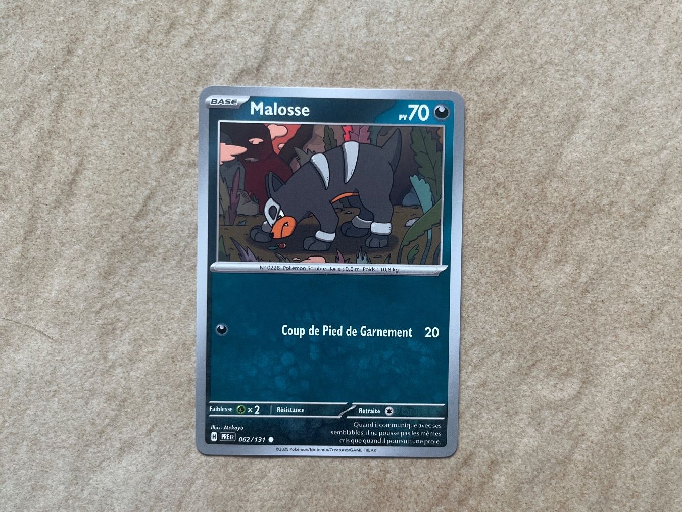 Pokémon Carte collezionabili: Carte Pokemon Malosse - Evolutions prismatiques - PREFR – Usato da Vernayaz venduto da Darkfrost