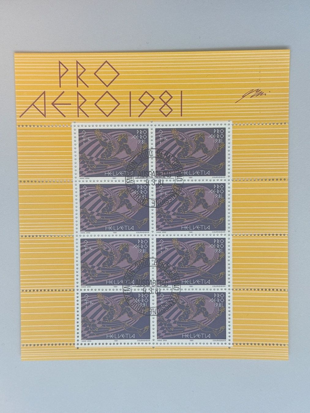 Tutti i francobolli: 1981, Pro Aero, ET Stempel – Usato da Küssnacht am Rigi venduto da POSTOMASTER