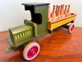 Grosser Holz Werbe-LKW , 38cm „ Thurgovia Obstwein Erlen“