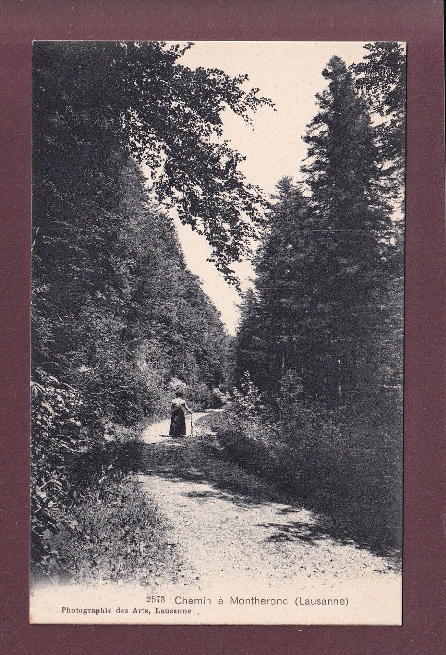 Cartoline postali: Chemin à MONTHEROND – Usato da Pully venduto da nicecards