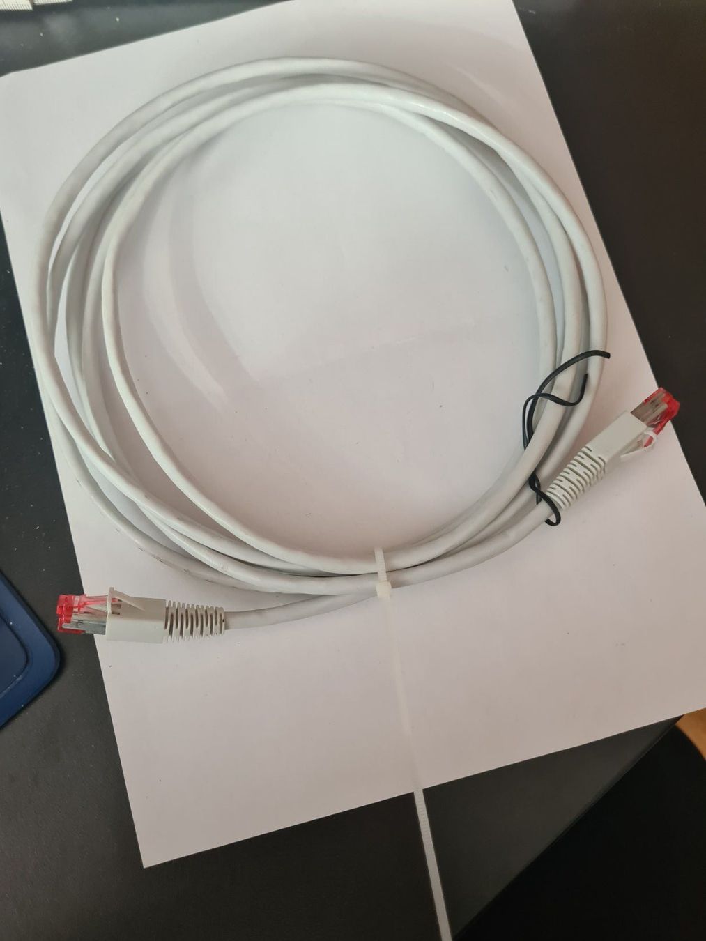 Kabel: Patch Kabel LAN-Kabel Kat.7, weiss, ca.3m-superschnell S/FTP – Gebraucht aus Zürich von Alibaba1234