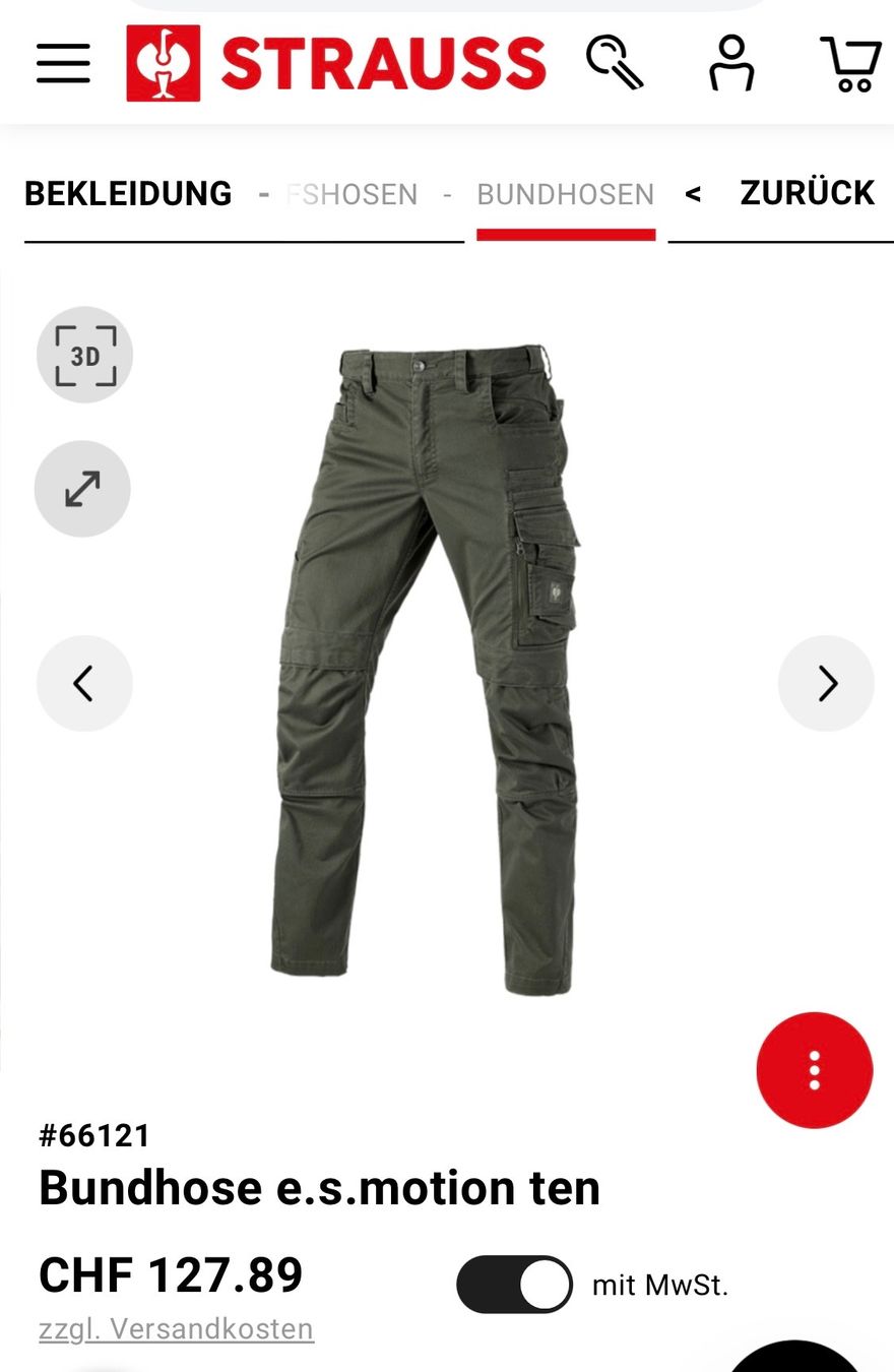 Engelbert Strauss Hosen: Engelbert Strauss Bundhose e.s.motion ten, Gr. 42 – Gebraucht aus Dittingen von Paprika8 3