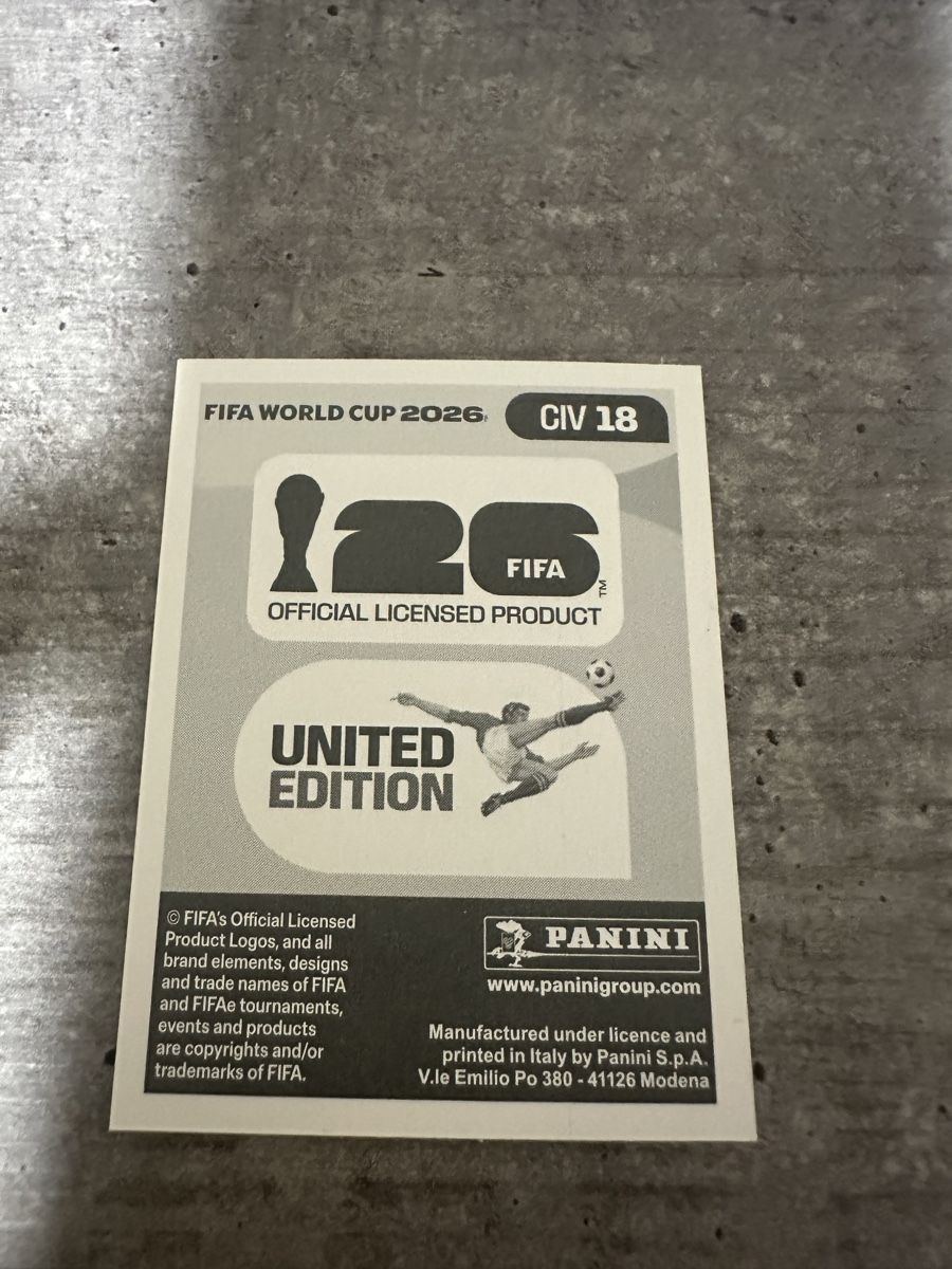 Panini Carte collezionabili: CIV 18 , FIFA WORLD CUP 2026 PANINI  – Nuovo (secondo la descrizione) da Frauenfeld venduto da 1PegPeg1 1