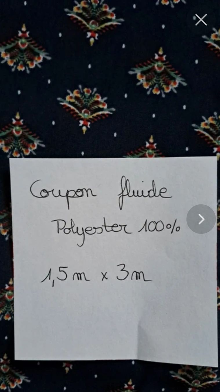 Tissus: coupon fluide polyester vetement – Neuf avec emballage d'origine à Thônex par lacomtessedesfees 2