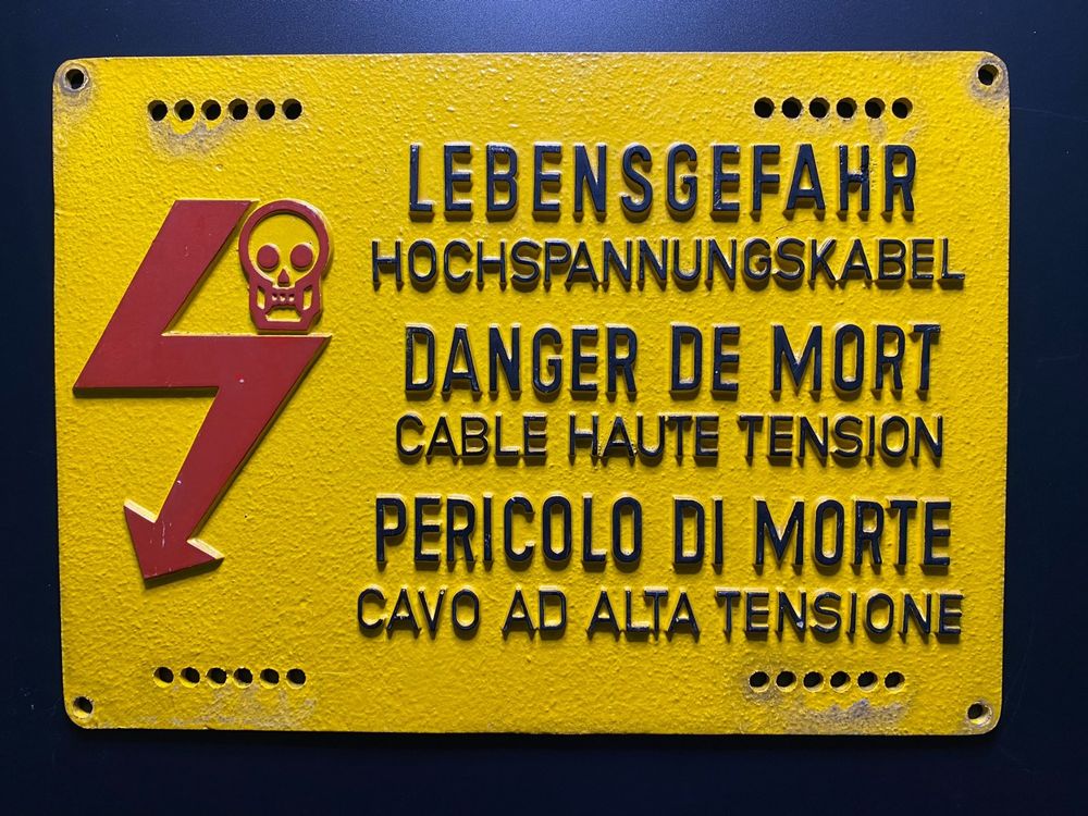 Plaque De Signalisation SBB CFF FFS En Métal | Kaufen Auf Ricardo