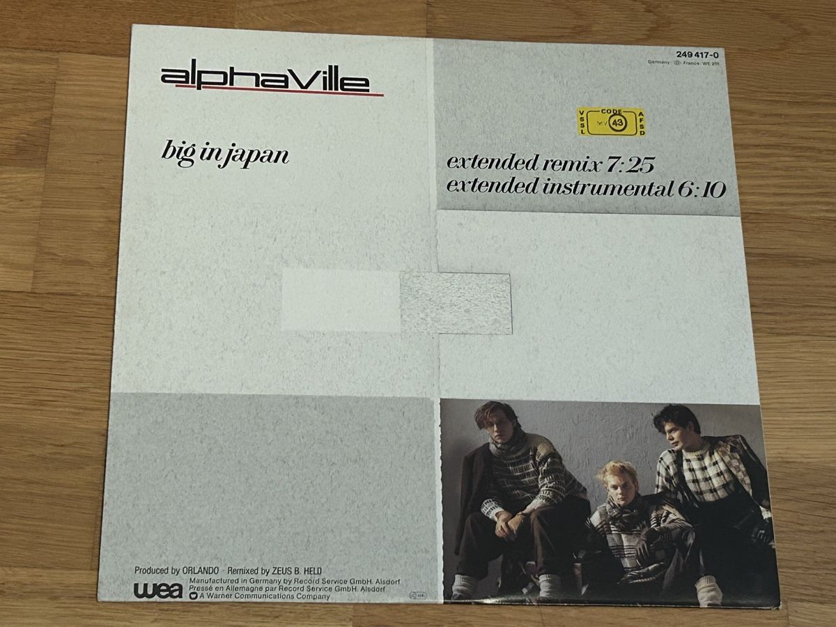Vinyles: alphaville. 1984. big in japan – D'occasion à Faulensee par Mizuno06 1