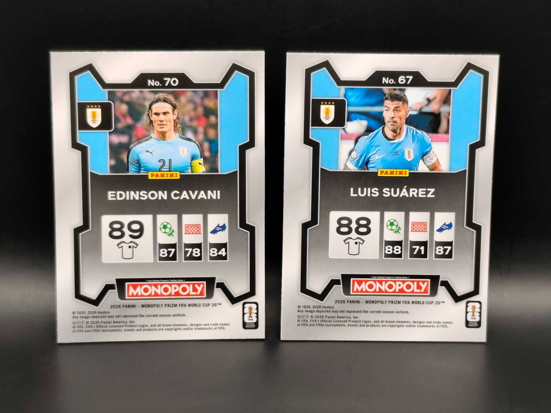 Panini Sammelbilder & Trading cards: Cavani / Suarez - Panini Prizm Monopoly - Uruguay – Gebraucht aus Ostermundigen von DaCards 1