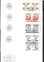 4 FDC 848 - 851 Serie Viererblöcke ET Bern 7.9.1993