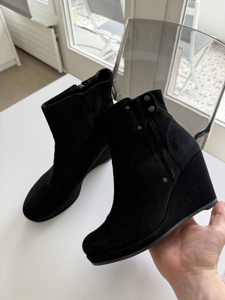 Maje Scarpe da donna: Maje Bottines noires compensées daim (taille-40) – Nuovo (secondo la descrizione) da Genève venduto da rom_8nwv 1