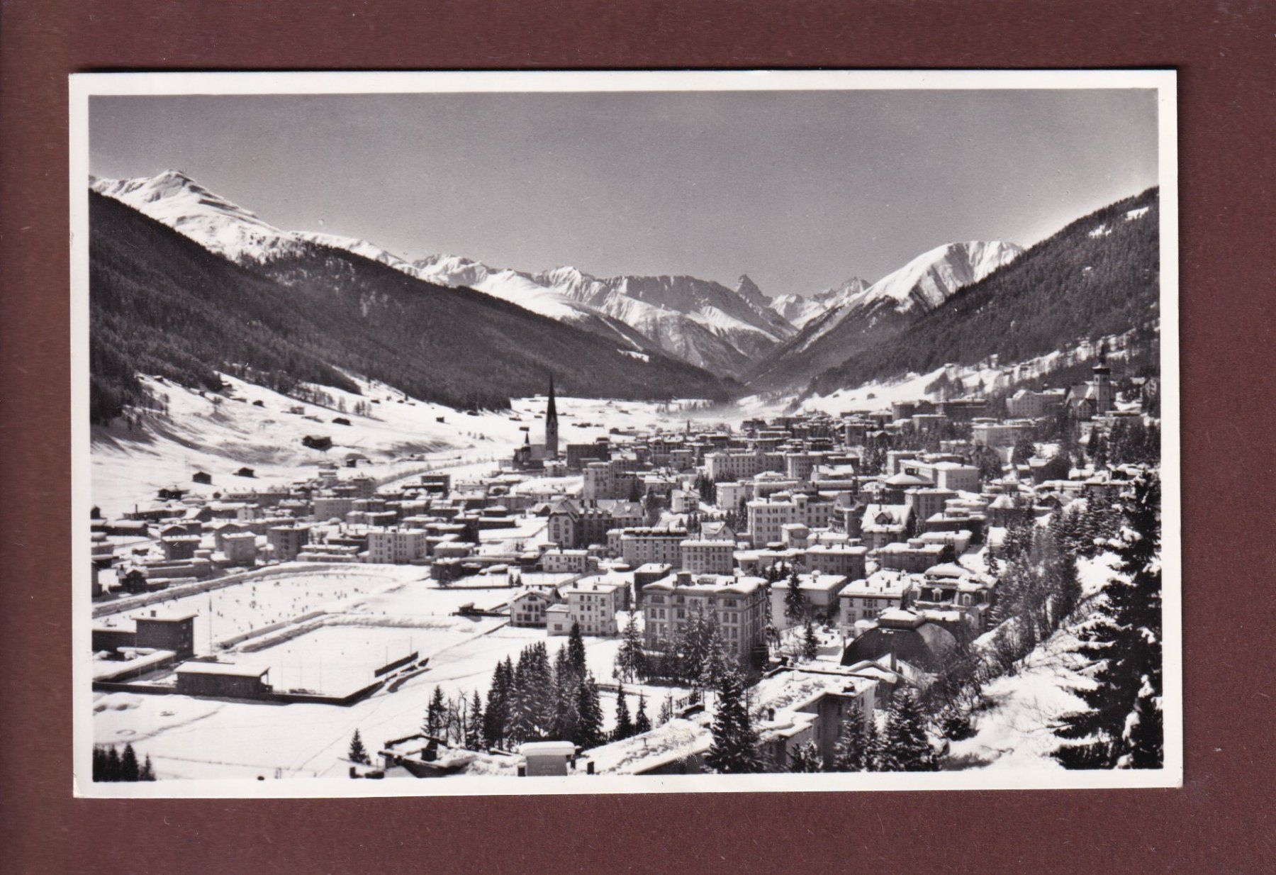 Ansichtskarten: DAVOS - 1960 – Gebraucht aus Pully von nicecards