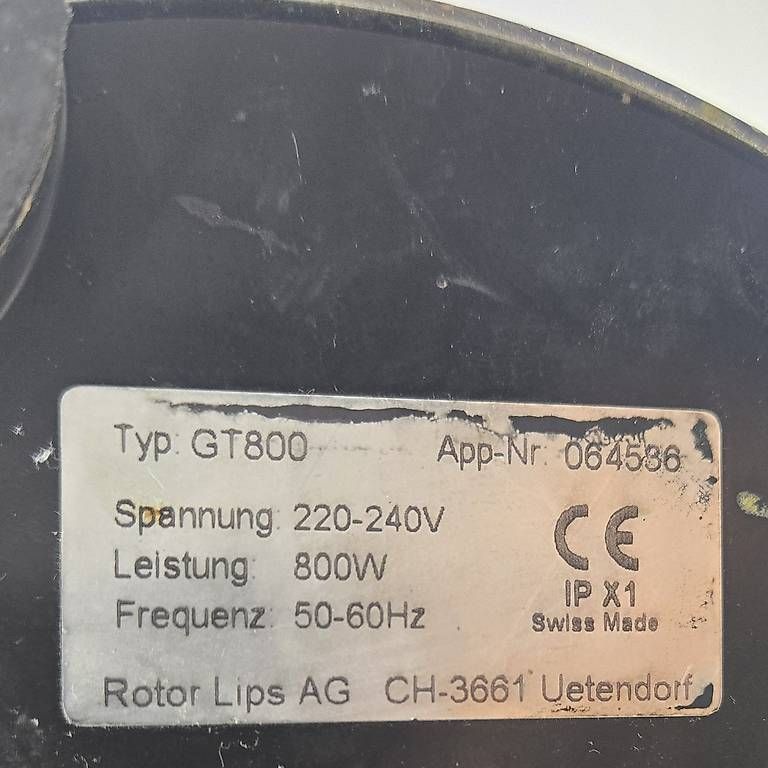 Lips Elettrodomestici da cucina: Mixer Rotor GT 800, 3 l Behälter – Usato da Wolhusen venduto da Gastrorampe 3