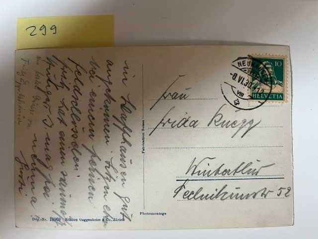 Cartoline postali: Ansichtskarte Rheinfall mit Luftschiff "Gros Zeppelin",1930 – Usato da Niederwil AG venduto da dahu75 1
