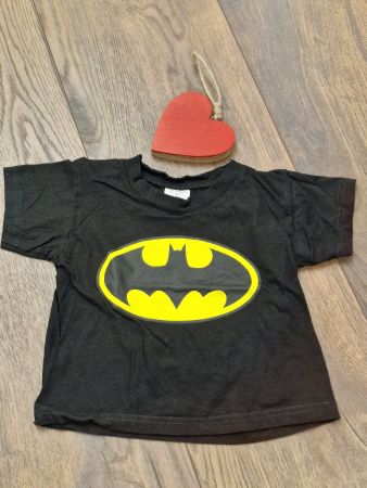 Batman T-Shirt B&C Collection schwarz Gr 86-92 top Zustand