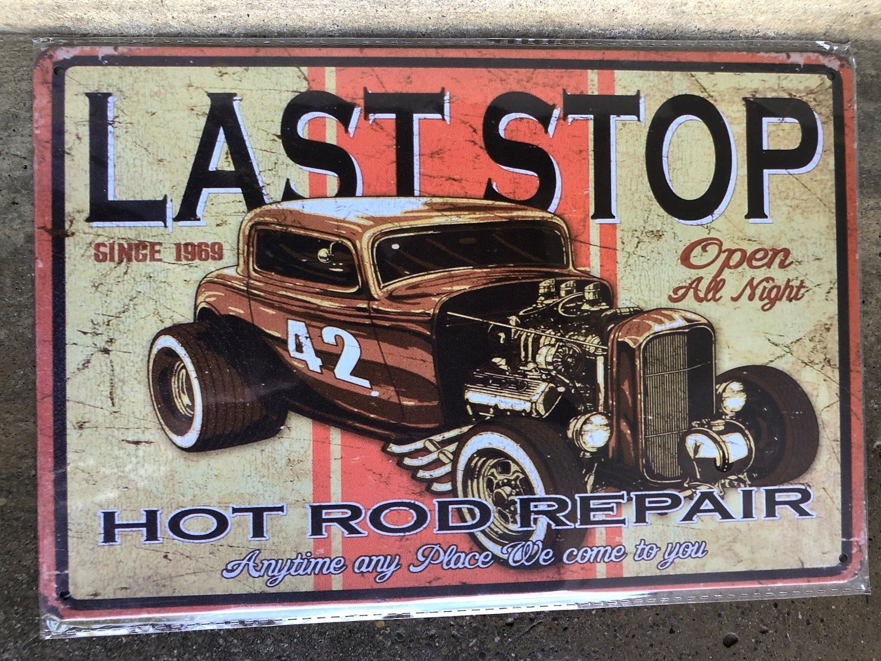 Insegne: Last stop hot rod repair classic – Nuovo (secondo la descrizione) da Reinach AG venduto da rares75