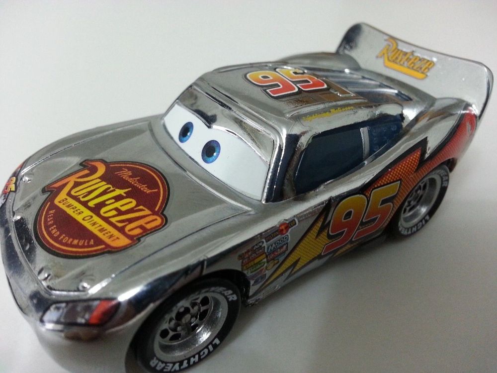 Cars Mattel Lightning McQueen silver NEU (Neu (gemäss Beschreibung)) in ...